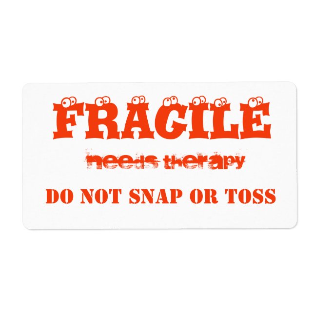 Farbkennzeichnung für fragile Orange (Vorne)