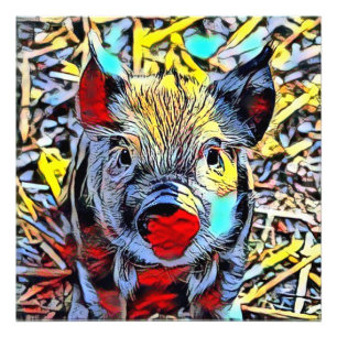 Farbkick - Ferkel Fotodruck