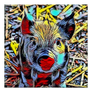 Farbkick - Ferkel Poster