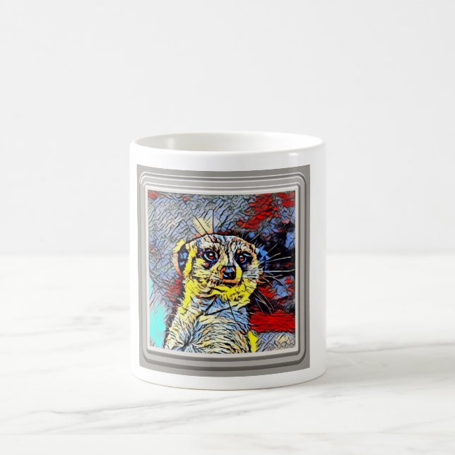 Farbkick - Meerkat Kaffeetasse (Mittel)