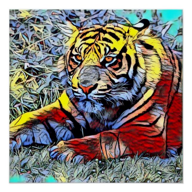 Farbkick - Tiger 2 Poster (Vorderseite)