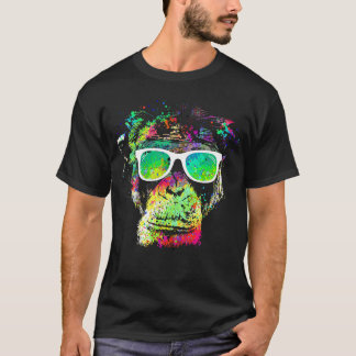 Farbklecks-Affe T-Shirt