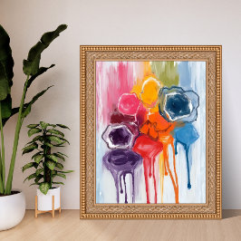 Farbklecks | Aquarellmaler Malerei Poster