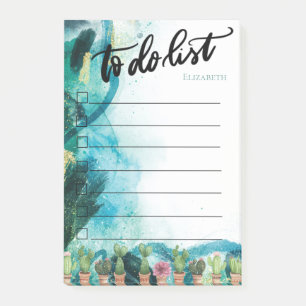 Farbklecks, Kaktus To-Do-Liste Post-it Klebezettel