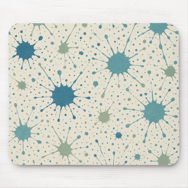 Farbklecks-Muster Mousepad (Vorne)