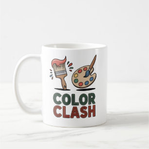 Farbkollision-Künstler-Tasse – Lustiges Geschenk f Kaffeetasse