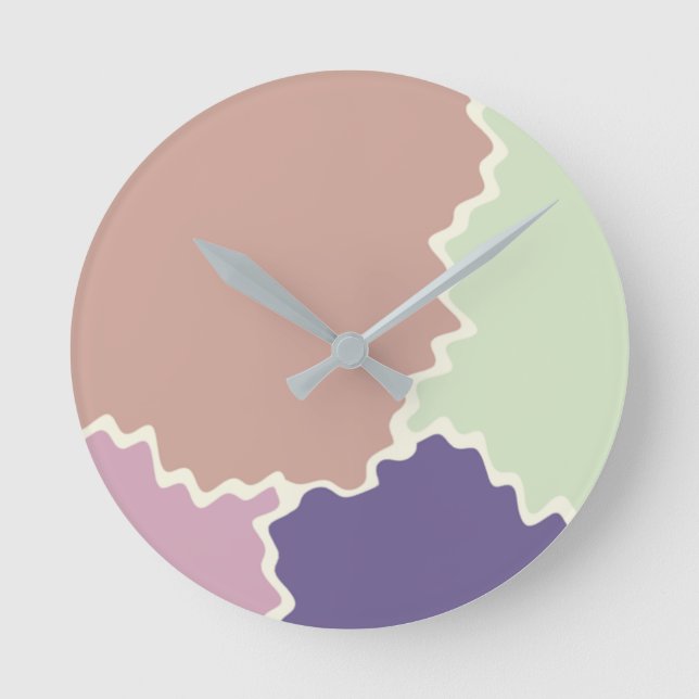 Farbkombo Runde Wanduhr (Vorderseite)