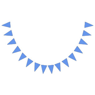 Farbkornblumenblau Wimpelkette