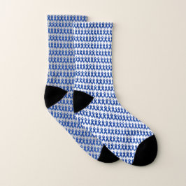 Farbkrebs Bewusstsein Blauer Band Socken