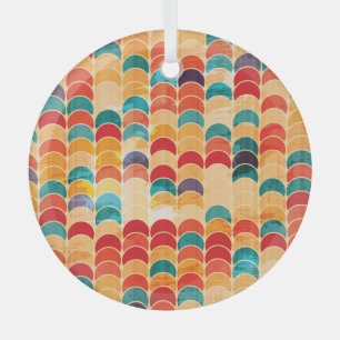 Farbkreis: Grunge Nahtloses Muster. Ornament Aus Glas
