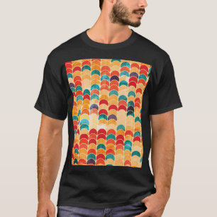 Farbkreis: Grunge Nahtloses Muster. T-Shirt