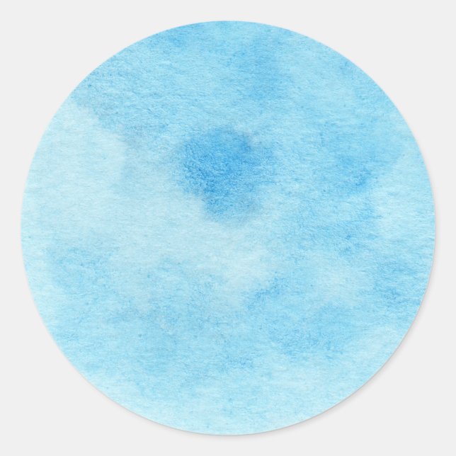 Farbkreis in blau runder aufkleber (Vorderseite)