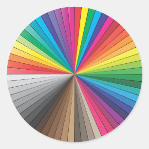 Farbkreis Runder Aufkleber