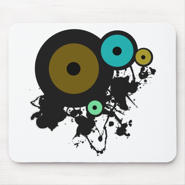 Farbkreise! Einzigartiges Grafikdesign! Mousepad (Vorne)