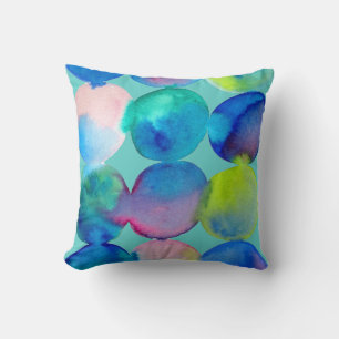 Farbkreismuster abstrakte Kunst coole Farbe Kissen