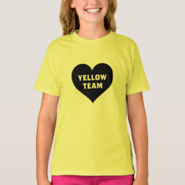 Farbkrieg Gelbes Team-Shirt T-Shirt