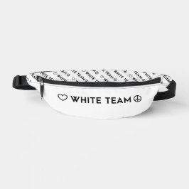 Farbkrieg Weißes Team Haarzubehör Bauchtasche
