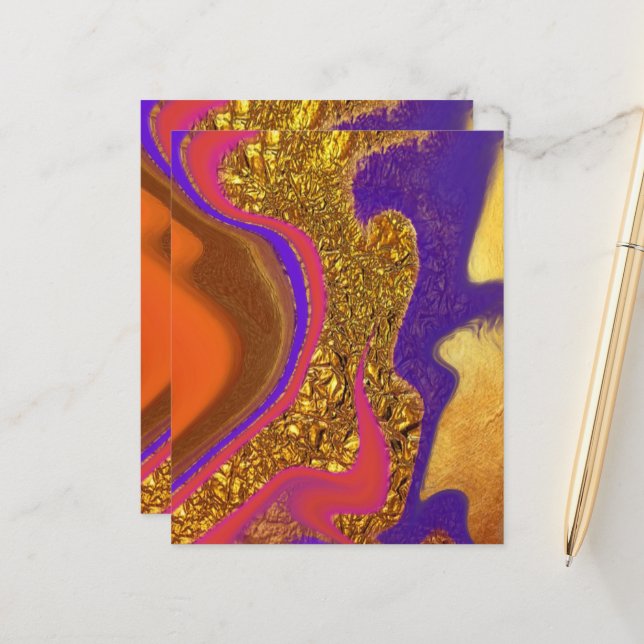 Farbkunst (Vorderseite/Rückseite Beispiel)