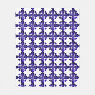 Farbkunst, blau fleecedecke