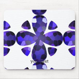 Farbkunst, blau mousepad