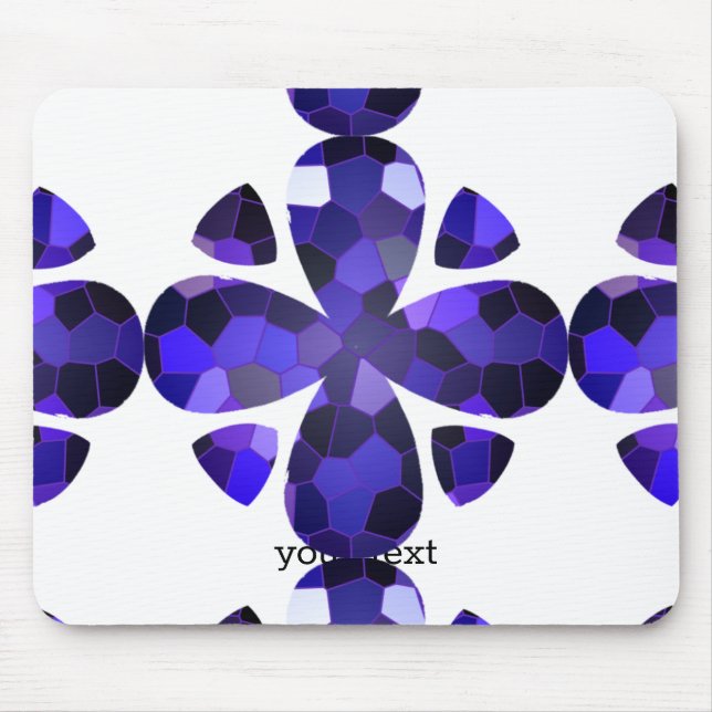 Farbkunst, blau mousepad (Vorne)