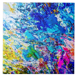 Farbkunst Fliese