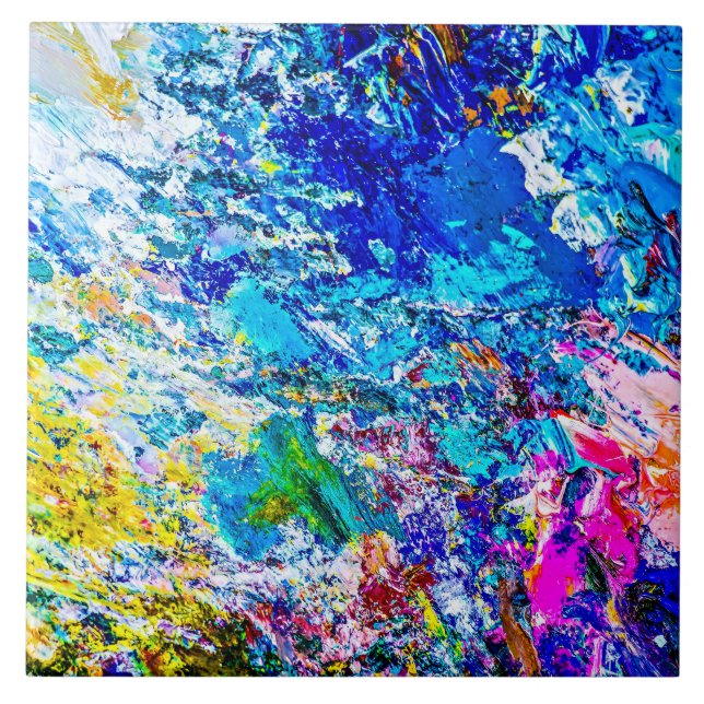 Farbkunst Fliese (Vorderseite)