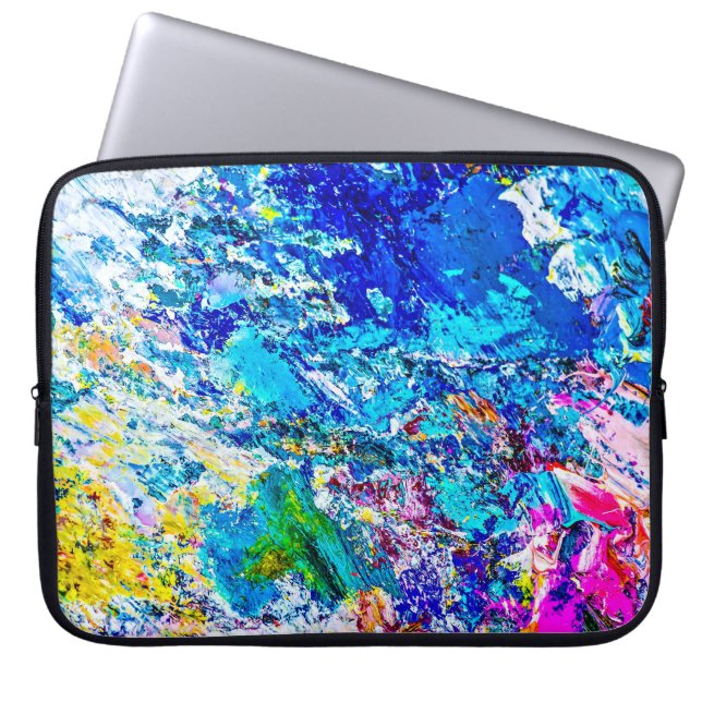 Farbkunst Laptopschutzhülle (Vorderseite)