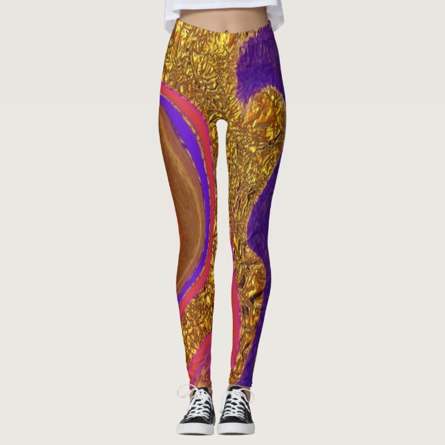 Farbkunst Leggings (Vorderseite)