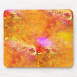 Farbkunst nahtloser Hintergrund gelb, orange Mousepad