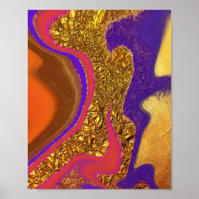 Farbkunst Poster (Vorne)