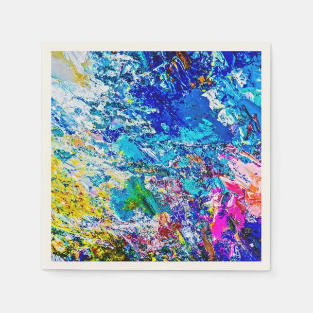 Farbkunst Serviette (Vorderseite)