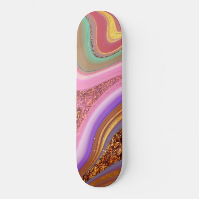 Farbkunst Skateboard (Vorderseite)