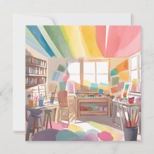 Farbkunststudio Aquarellmalerei Karte