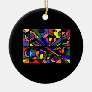 Farblabyrinth Keramikornament