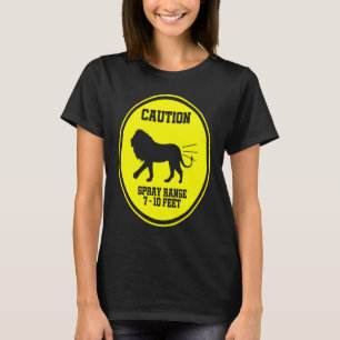 Farbleuchte Vorsichtsspray Warnzeichen T-Shirt