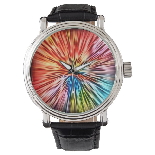 Farblich Abstrakt Armbanduhr (Vorderseite)