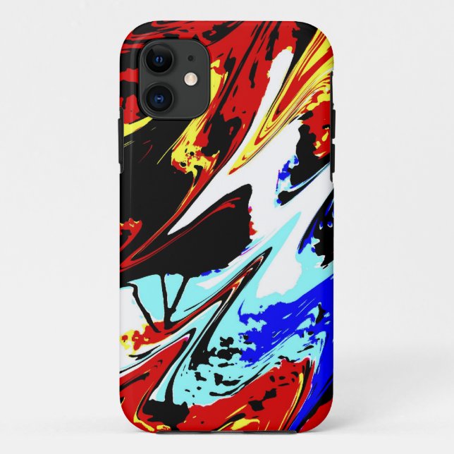 Farblich Abstrakt Case-Mate iPhone Hülle (Rückseite)