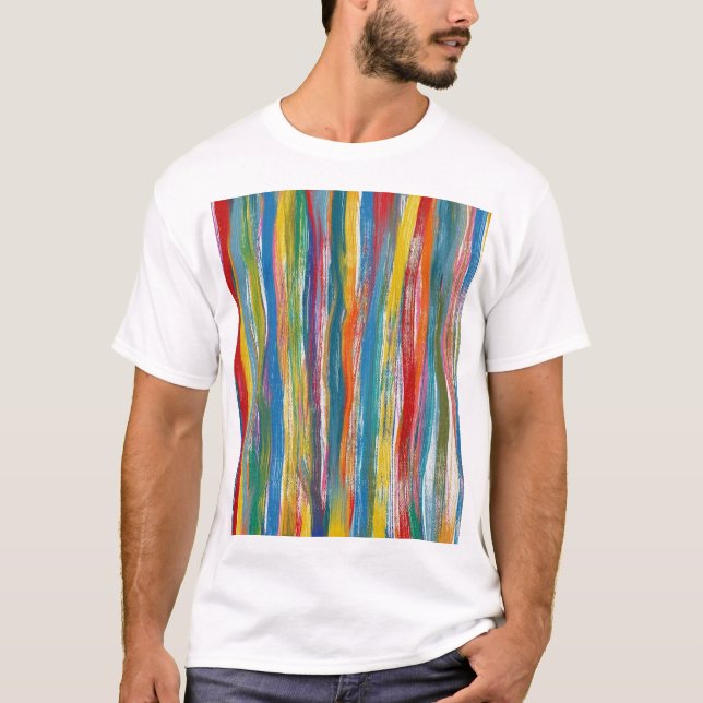Farblich Abstrakt: Digitale Ölgemälde T-Shirt (Vorderseite)