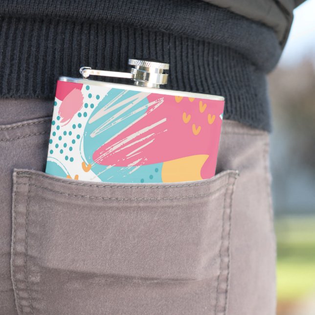 Farblich Abstrakt Flachmann (Beispiel)