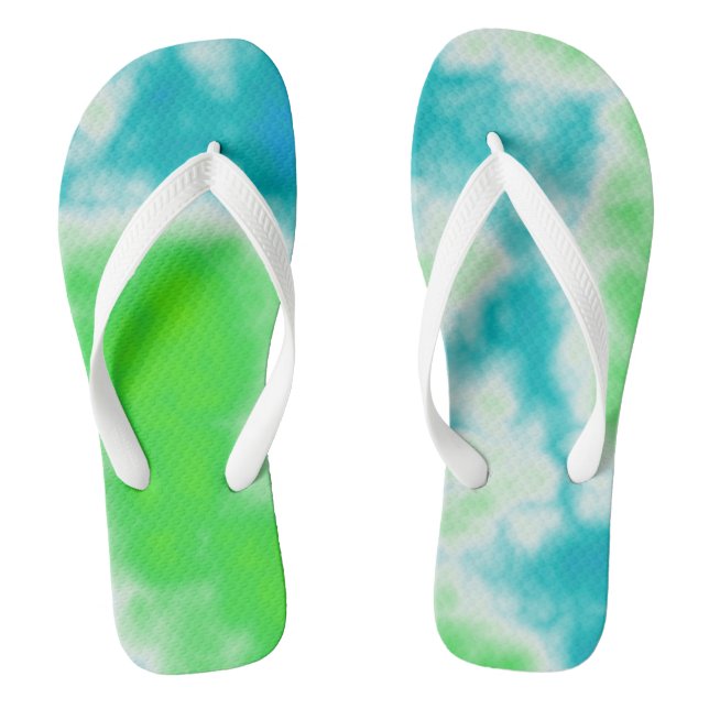 Farblich Abstrakt Flip Flops (Fußbett)