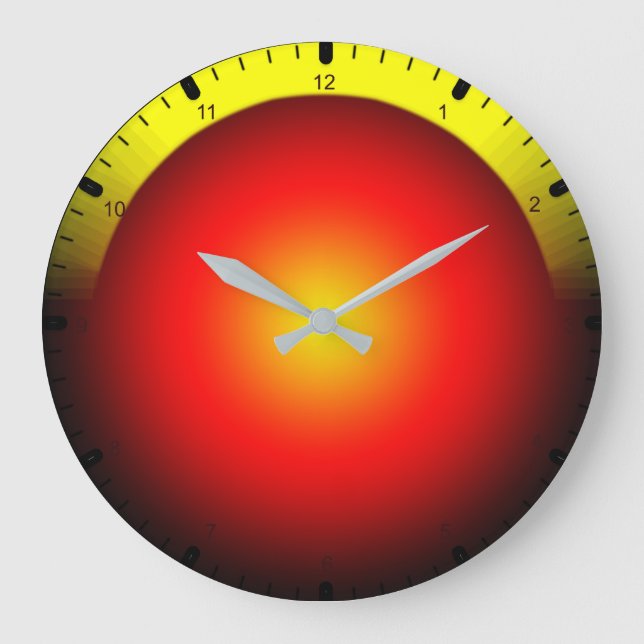 Farblich abstrakt große wanduhr (Vorderseite)