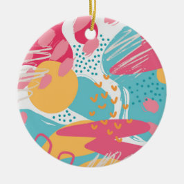 Farblich Abstrakt Keramik Ornament