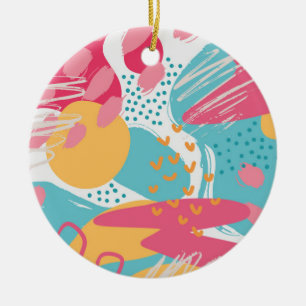 Farblich Abstrakt Keramik Ornament