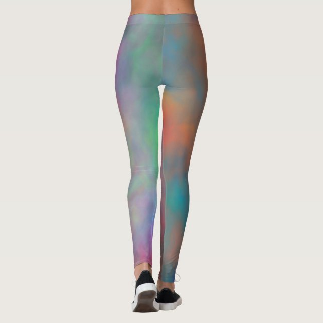 Farblich Abstrakt Leggings (Rückseite)