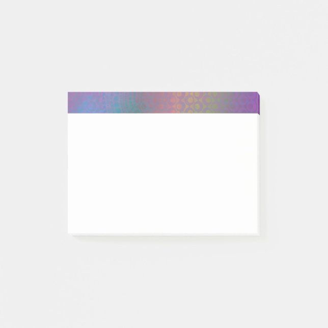 Farblich Abstrakt mit Mustern & grungy Textur Post-it Klebezettel (Vorderseite)