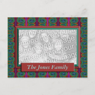 Farblich Abstrakt Postkarte