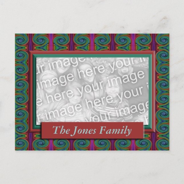 Farblich Abstrakt Postkarte (Vorderseite)