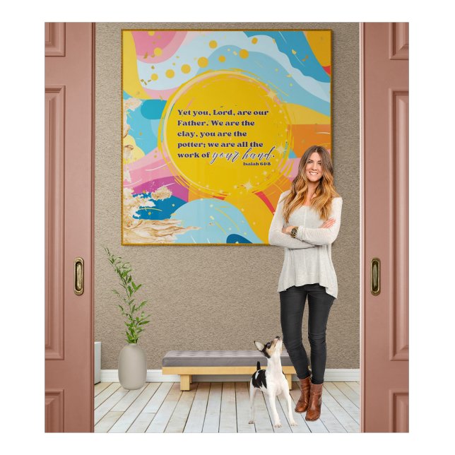 Farblich Abstrakt sind wir der Christliche Glaube Poster (Von Creator hochgeladen)