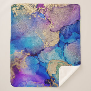 Farblich Abstrakt: Texturierte Ölgemälde. Sherpadecke